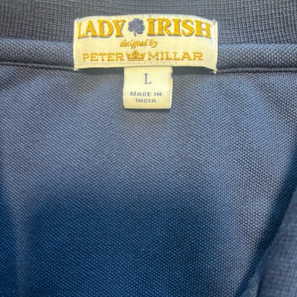 Ladies Notre Dame Lady Irish by Peter Millar Polo Size Large - Picture 5 of 6